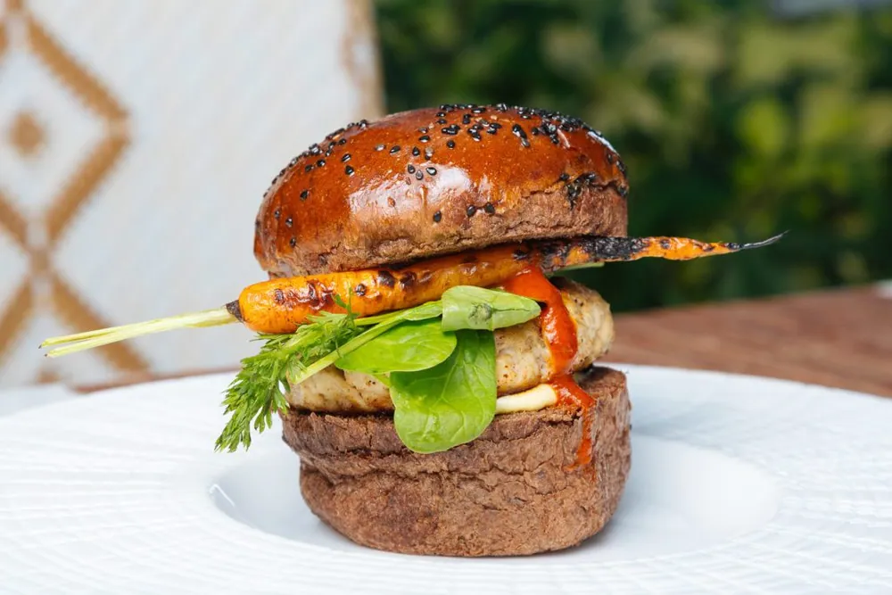 Hamburguesa de conejo del chef Enrique García