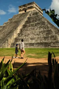 Mi familia en Chichén Itzá
